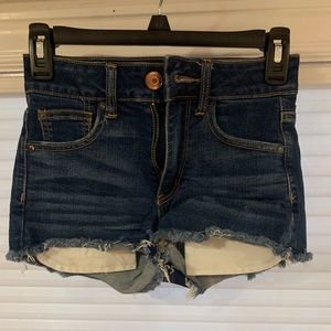 00 Medium Wash American Eagle Super Stretch Jean Shorts